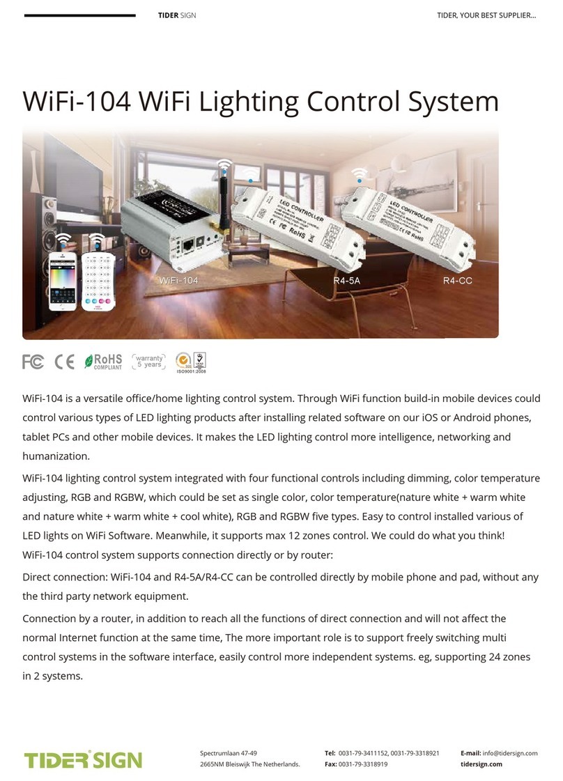 Tider Sign WiFi-104 manual