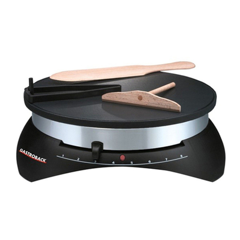 Gastroback Design Crepe Maker Pro operating instructions