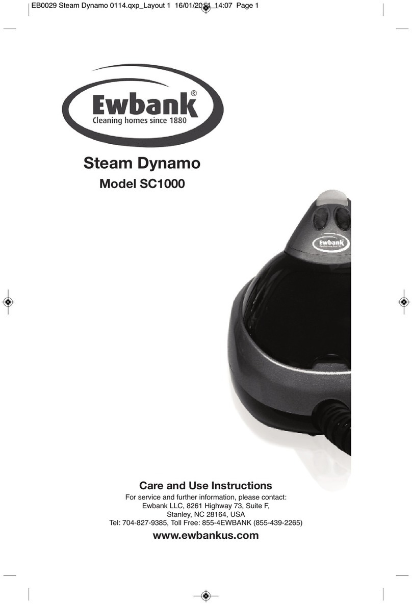 Ewbank Steam Dynamo SC1000 Care and use instructions