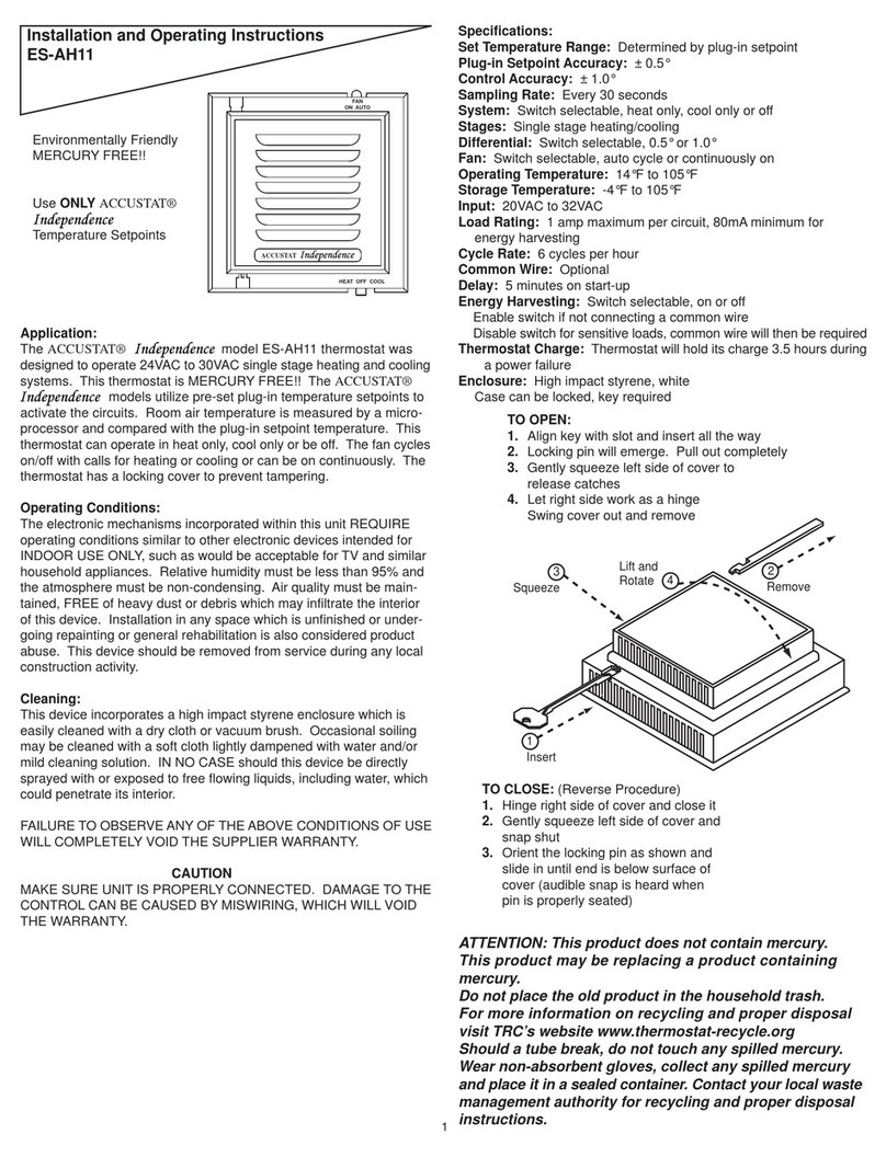 Accustat Independence ES-AH11 operating instructions
