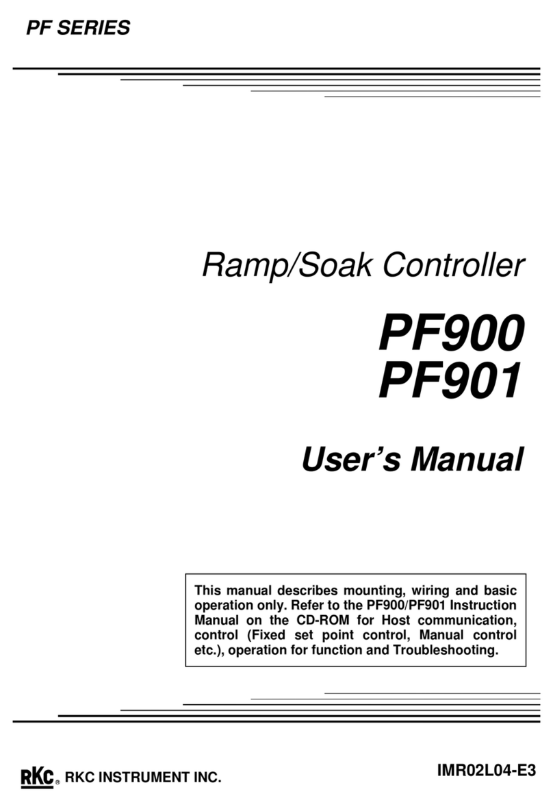 RKC INSTRUMENT PF Series User manual RKC INSTRUMENT PF Series User manual
