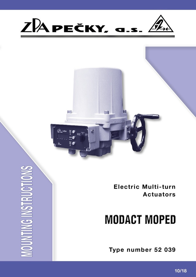 ZPA MODACT MOPED 52 039 Mounting instructions