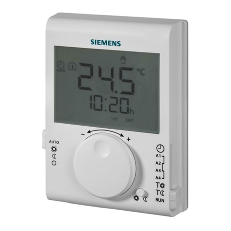 Siemens RDJ100 Programming instructions
