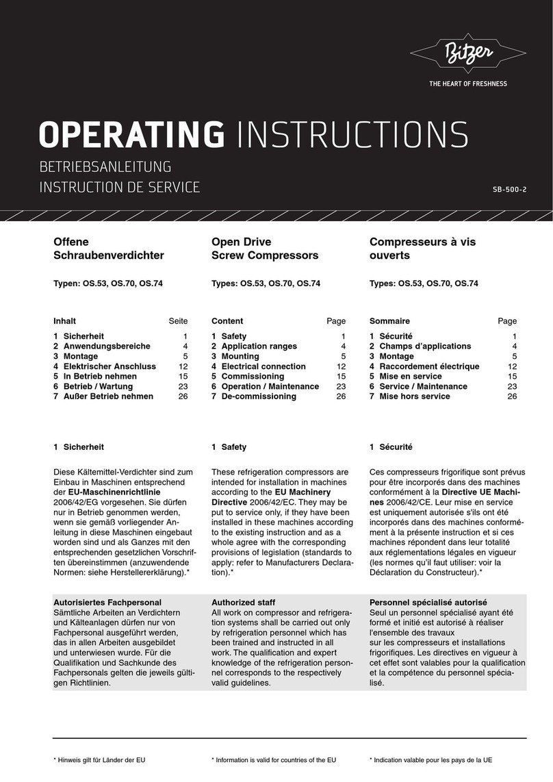 Bitzer OS.70 series User manual
