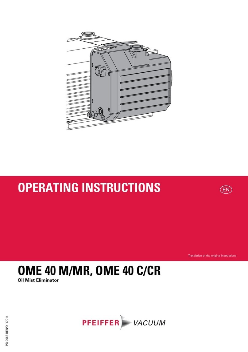 Pfeiffer Vacuum OME 40 M operating instructions