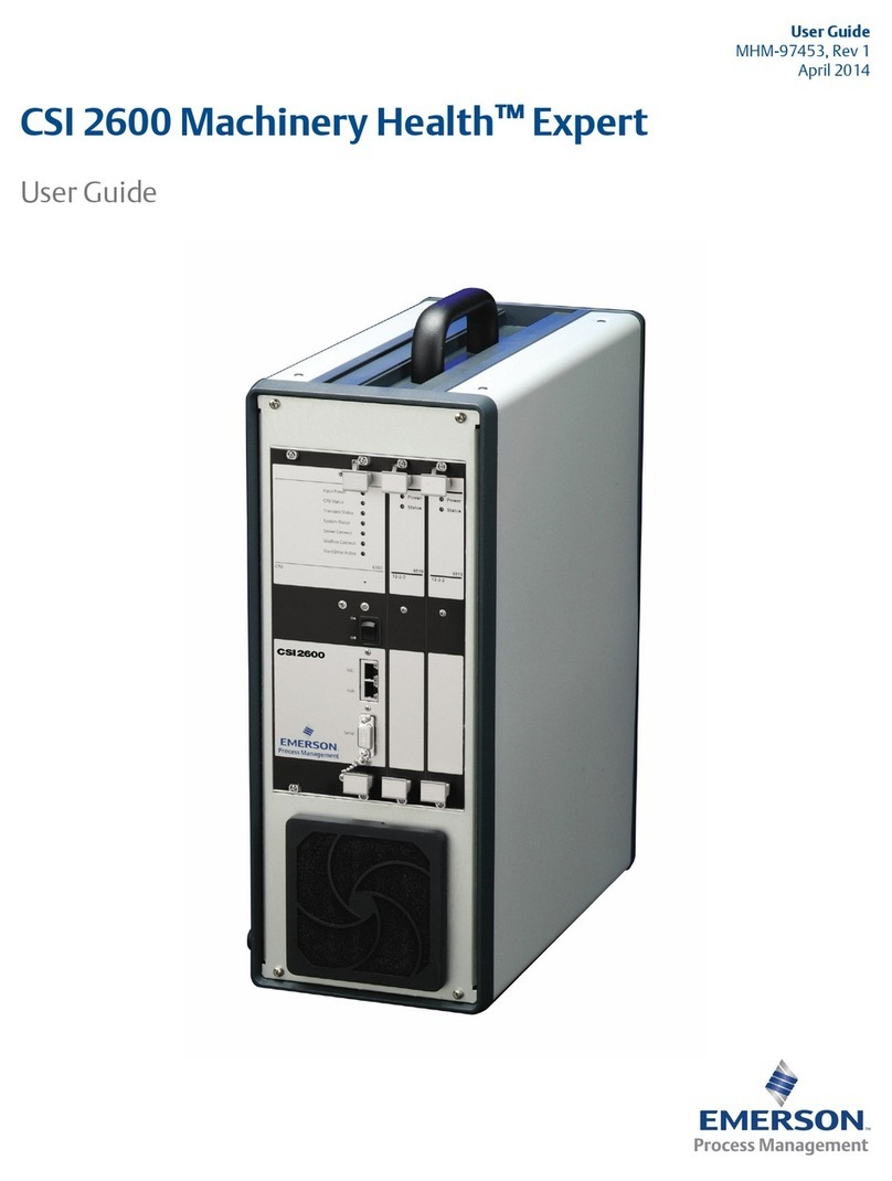 Emerson Machinery Health Expert CSI 2600 user guide