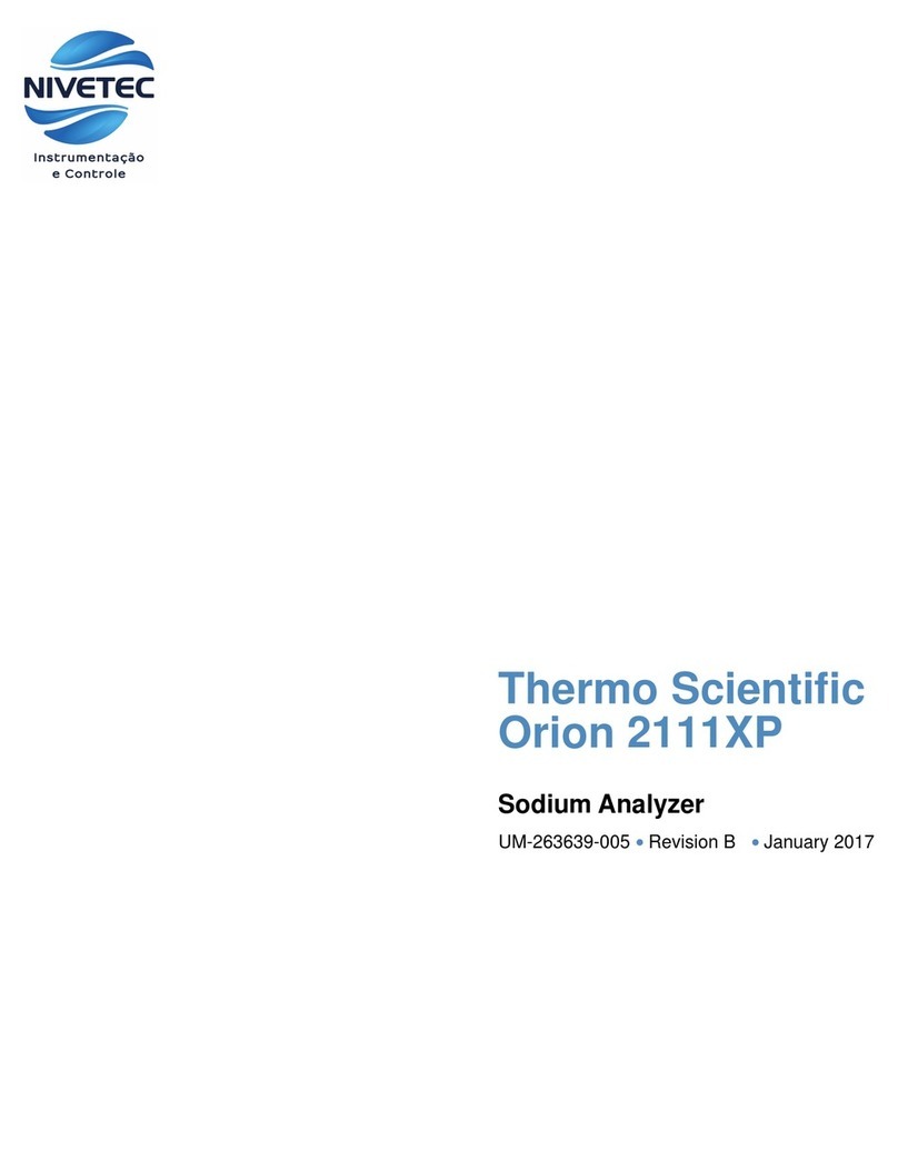 Thermo Scientific Orion 2111XP User manual Thermo Scientific Orion 2111XP User manual