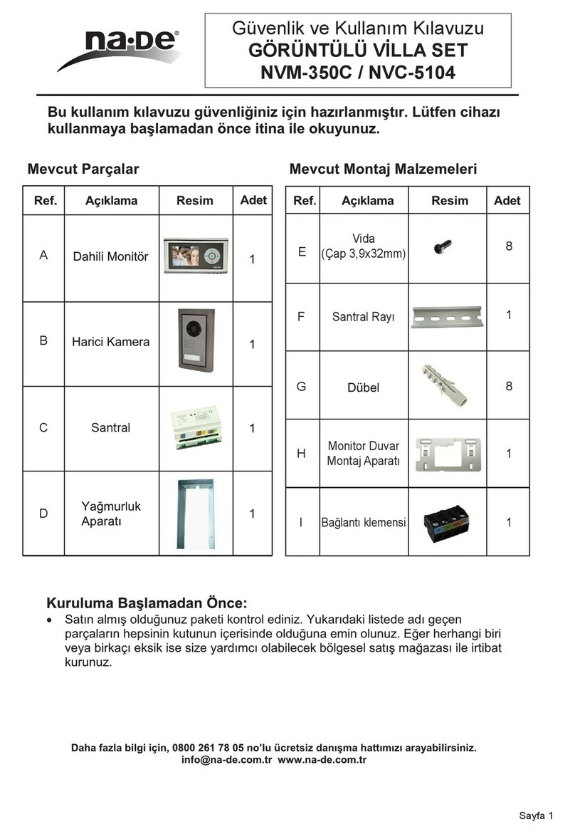NA-DE NVM-350C Safety & Operating Instructions