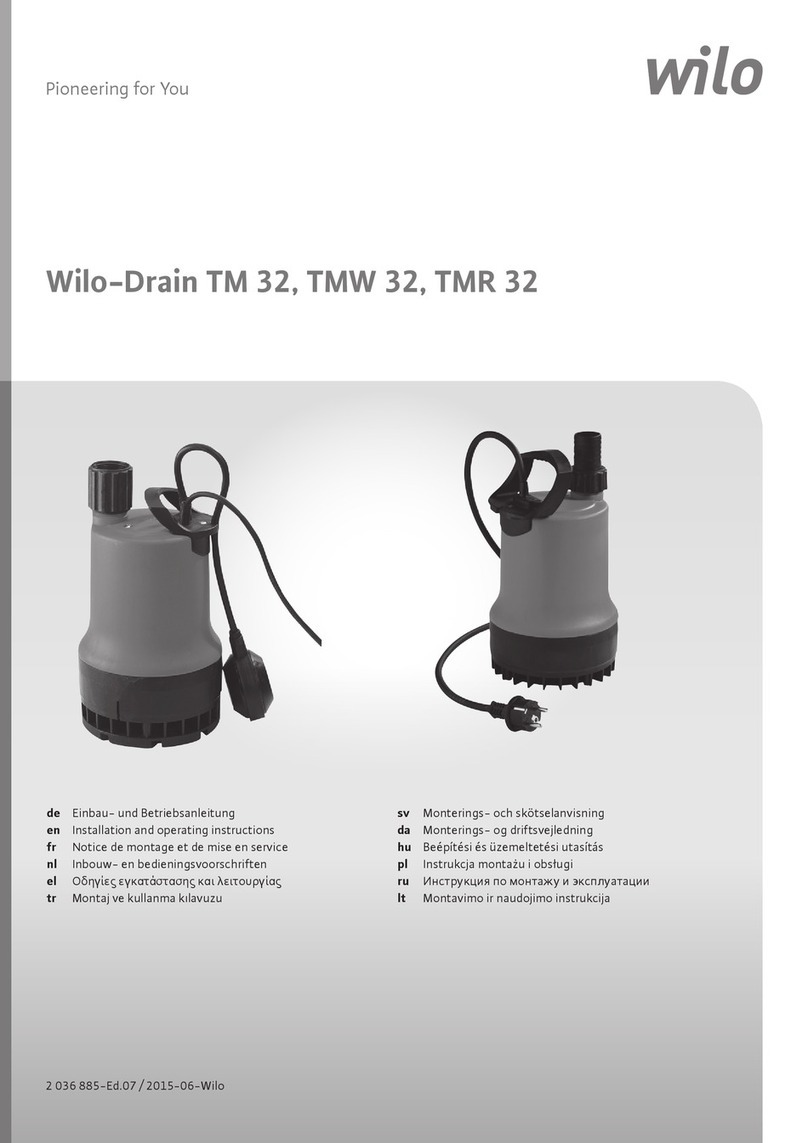 Wilo Drain TM 32 User manual