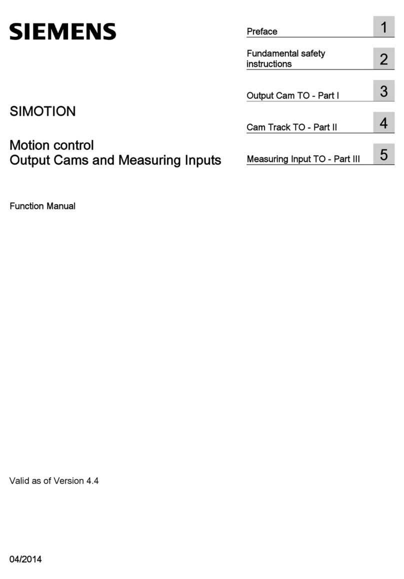 Siemens SIMOTION Function manual Siemens SIMOTION Function manual