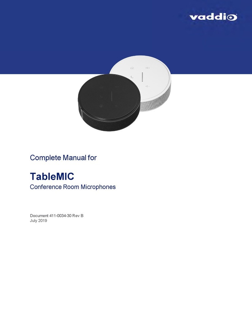 VADDIO TableMIC 1 User manual