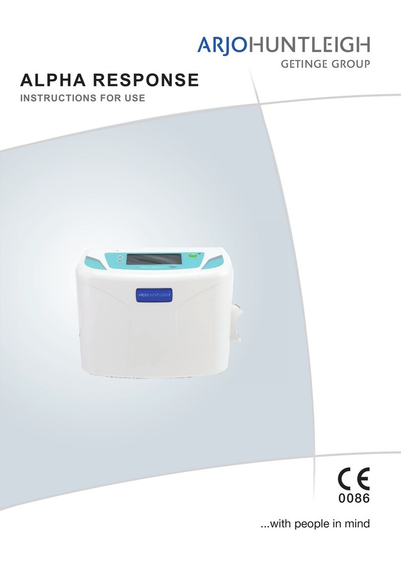 Getinge Arjohuntleigh ALPHA RESPONSE User manual