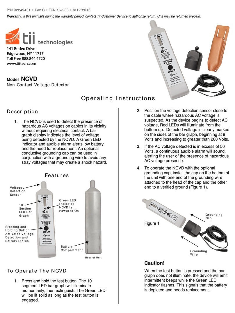 Tii technologies NCVD User manual