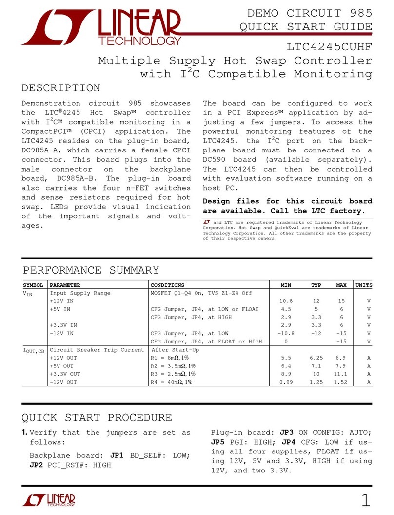 Linear Technology LTC4245CUHF quick start guide
