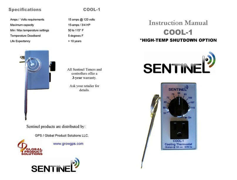 Sentinel COOL-1 instruction manual