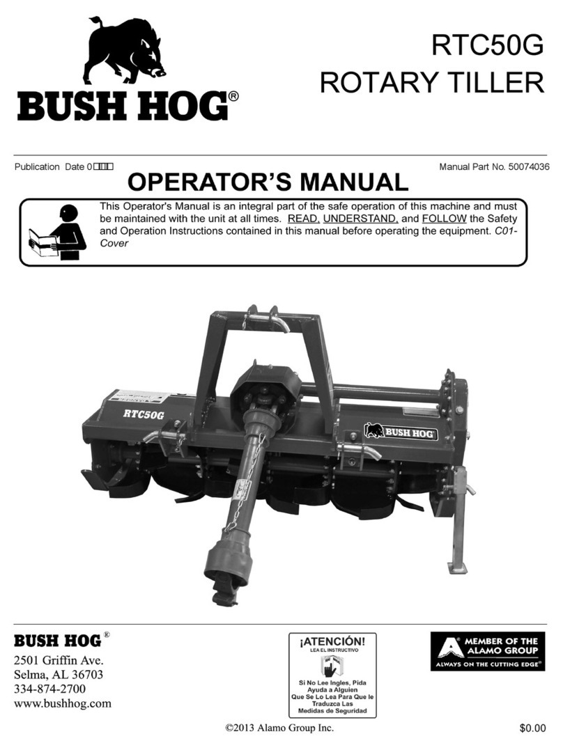 Bush Hog RTC50G Operator's manual