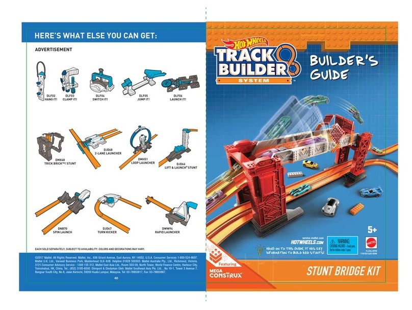 Mattel Hot Wheels TRACK BUILDER System Builder's guide