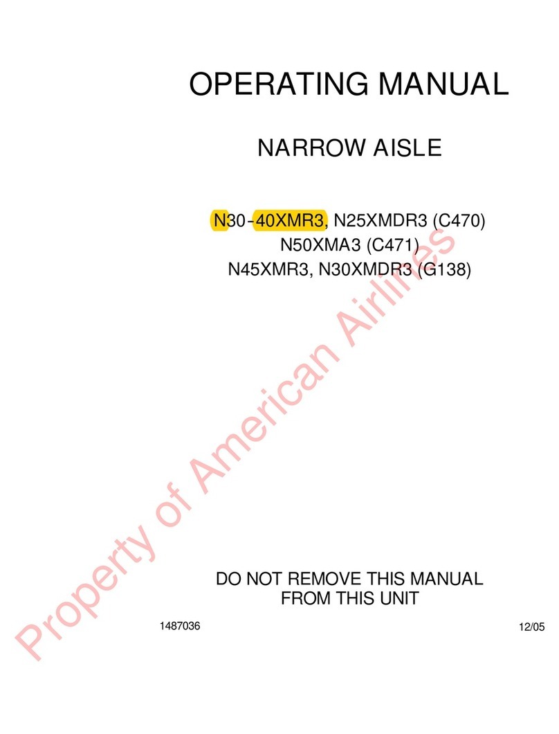 Hyster Narrow Aisle N30XMR3 operating manual