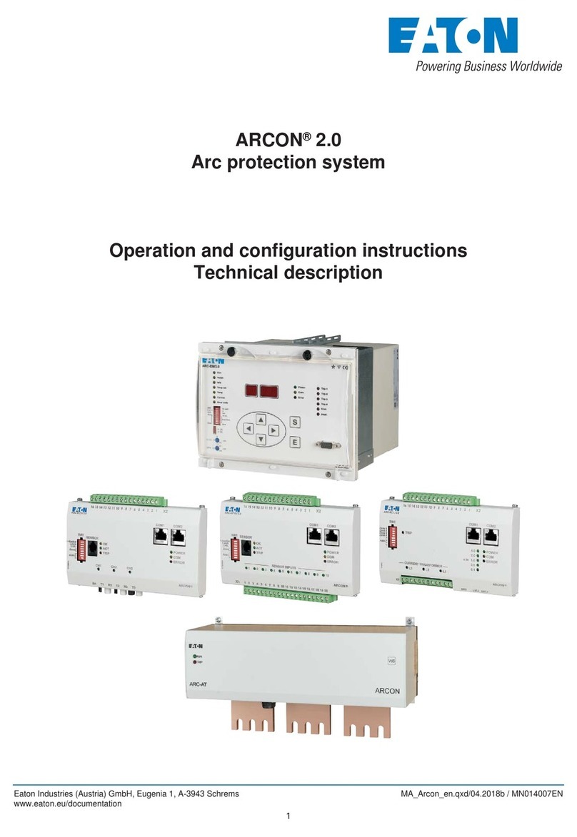 Eaton ARCON 2.0 Series Operation and configuration instructions. Technical description