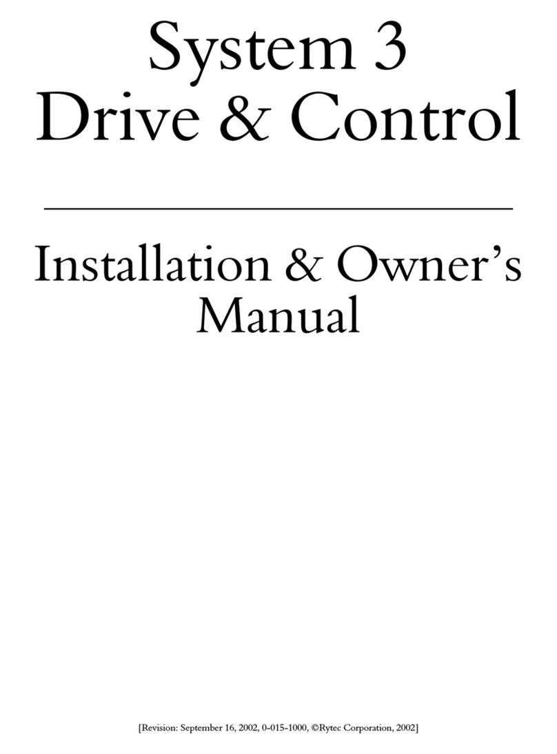 RYTEC System 3 Operating instructions