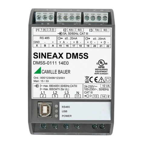 Camille Bauer SINEAX DM5 Series User manual