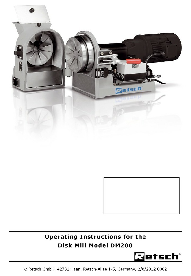 Retsch DM200 operating instructions