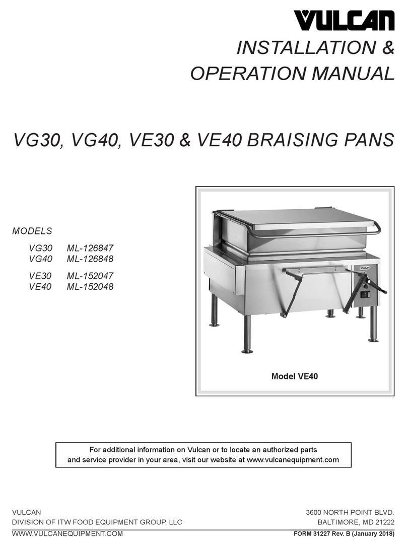 Vulcan-Hart VG30 User manual