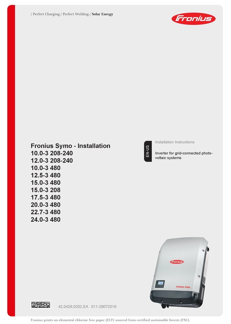 FRO­NIUS SYMO Series installation instructions