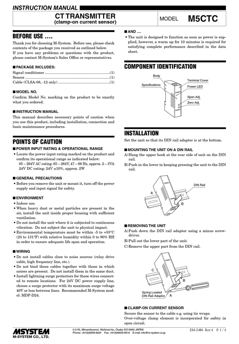 M-system M5CTC User manual