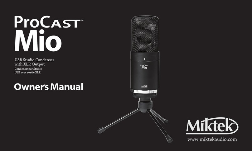 Miktek ProCast Mio owner's manual