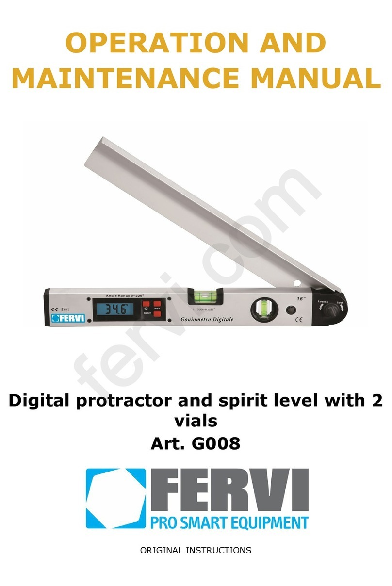 Fervi G008 User manual