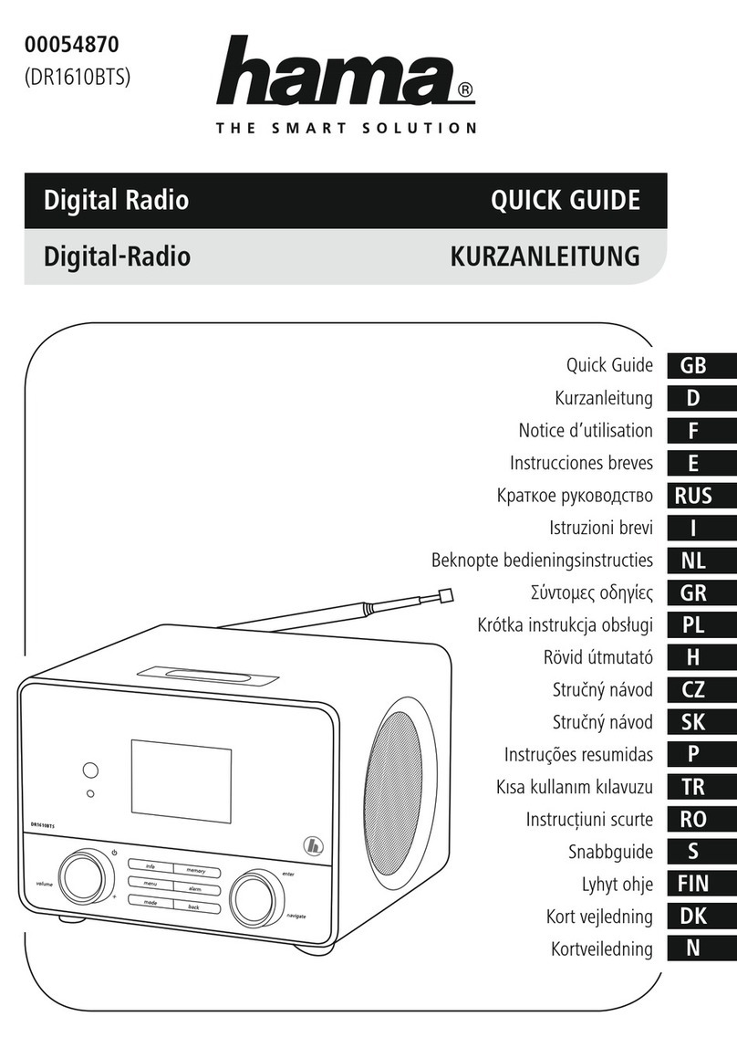 Hama DR1610BTS User manual