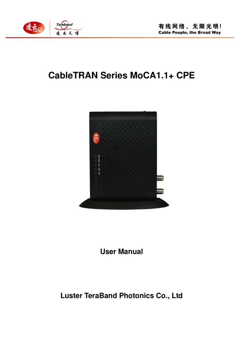 Luster TeraBand CableTRAN Series user manual