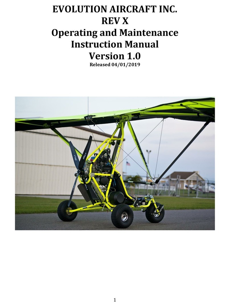 Evolution Aircraft REV X Operating and maintenance instruction manual