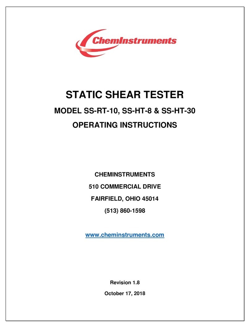 ChemInstruments SS-RT-10 User manual