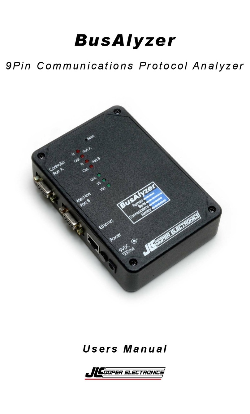Cooper Electronics BusAlyzer user manual