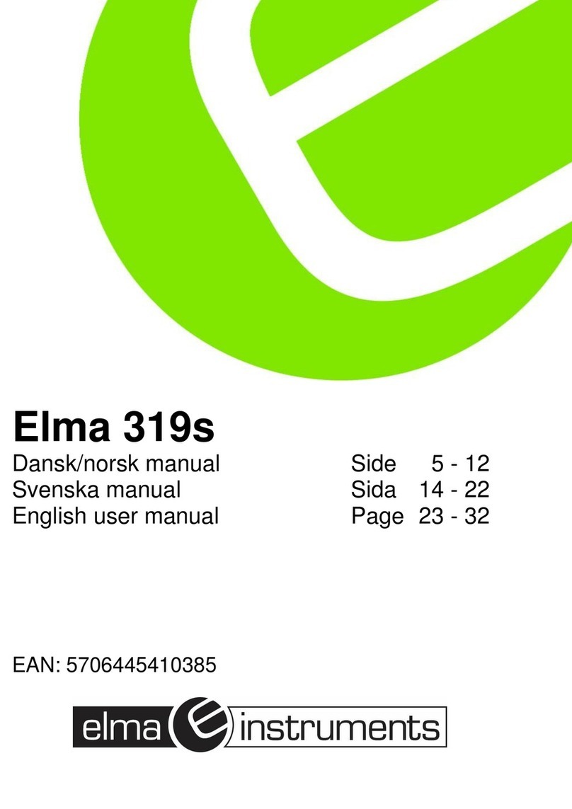 Elma Instruments Elma 319s User manual Elma Instruments Elma 319s User manual
