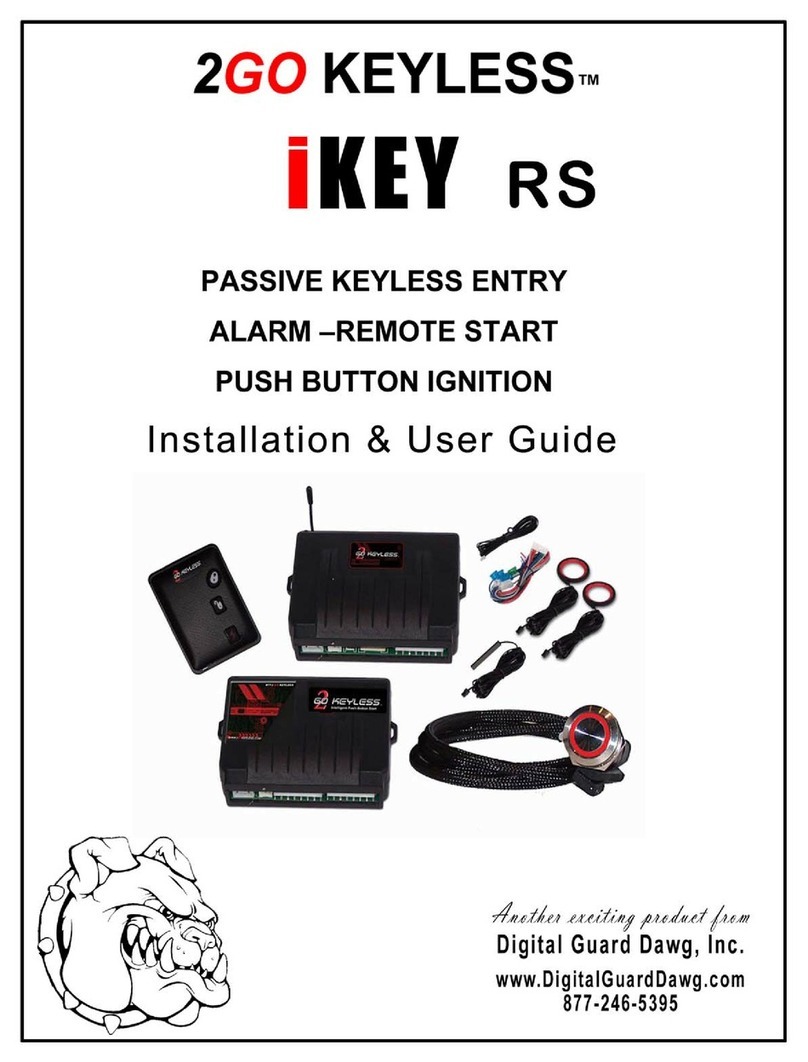 Digital Guard Dawg 2GO KEYLESS iKEY RS Operation manual