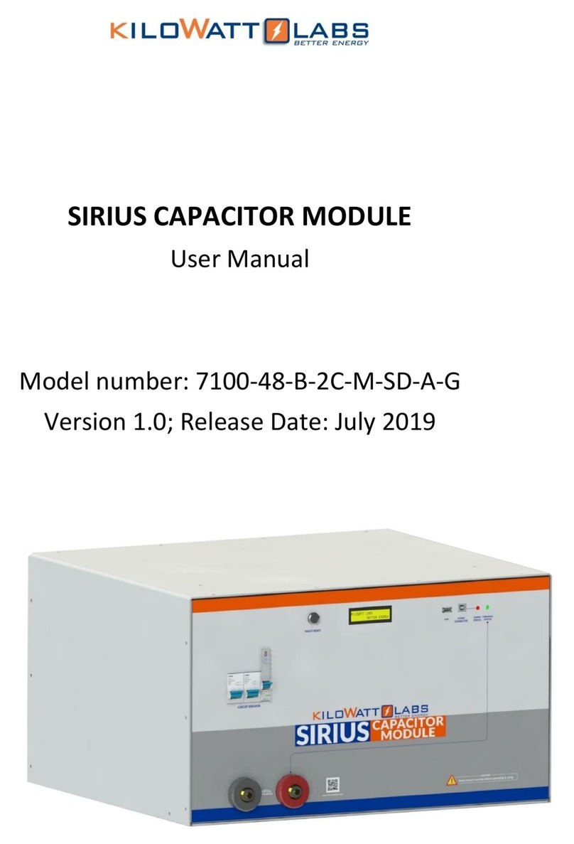 Kilowatt Labs Sirius 7100-48-B-2C-M-SD-A-G user manual