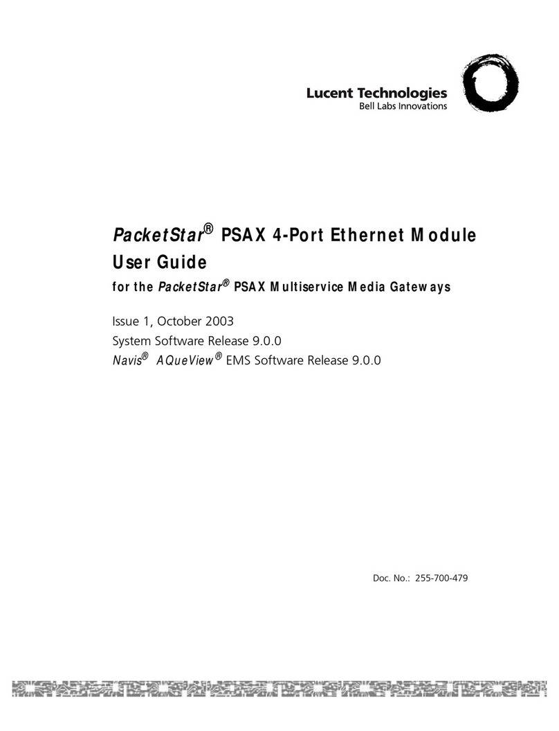 Lucent Technologies PacketStar PSAX user guide