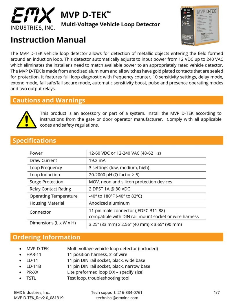 EMX Industries MVP D-TEK instruction manual