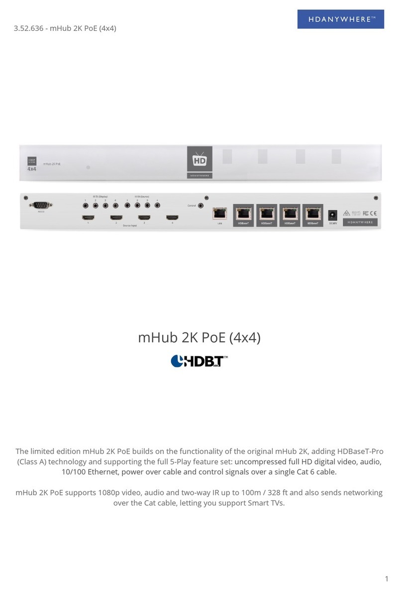 HDanywhere mHub 2K PoE manual