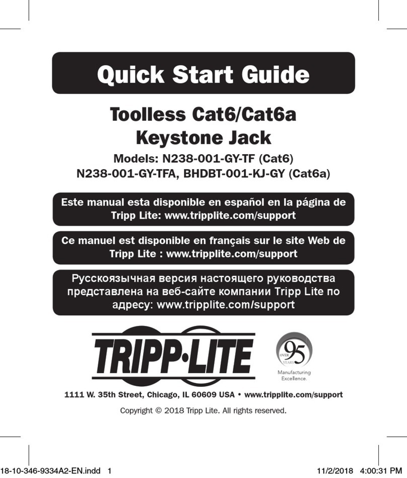 Tripp Lite N238-001-GY-TF User manual