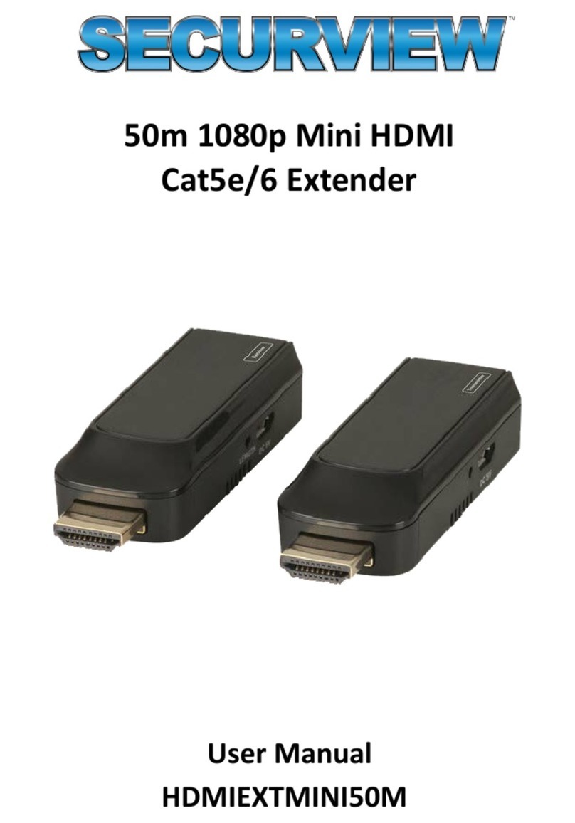 SecurView HDMIEXTMINI50M user manual