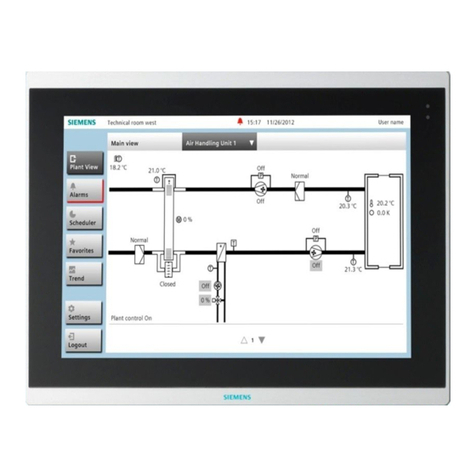 Siemens Desigo Touch Series Installation and operation manual