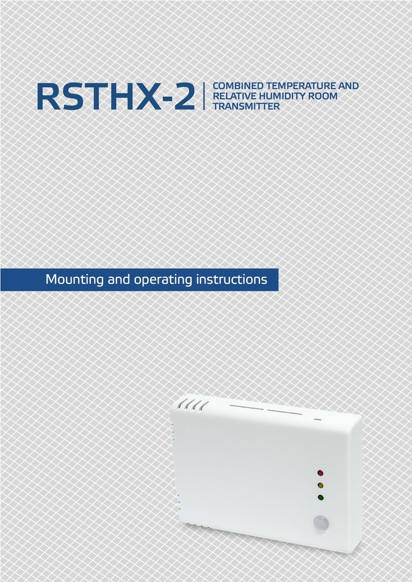 Sentera Controls RSTH 2 Series Service manual