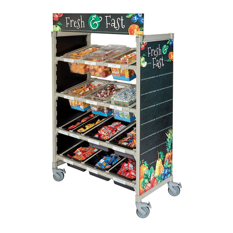 Cambro CAMSHELVING CSFLEXMERCH owner's manual