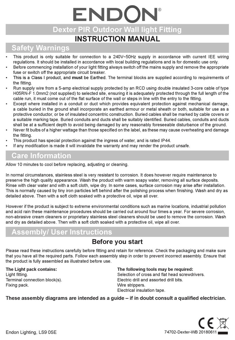 Endon Dexter instruction manual
