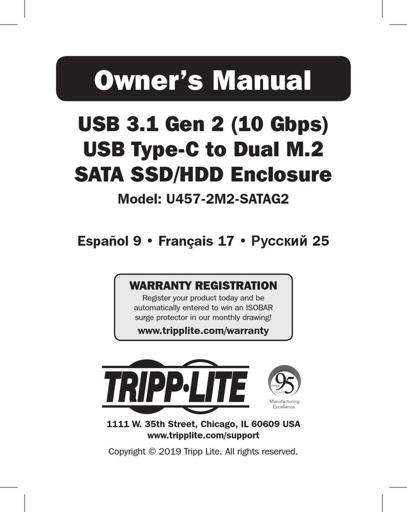 Tripp Lite U457-2M2-SATAG2 User manual