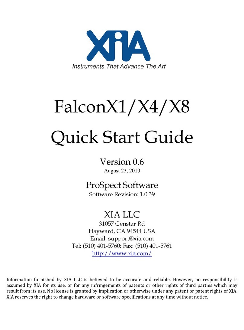 XIA FalconX1 User manual